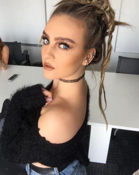  Perrie Edwards showed off a glam new look from the road