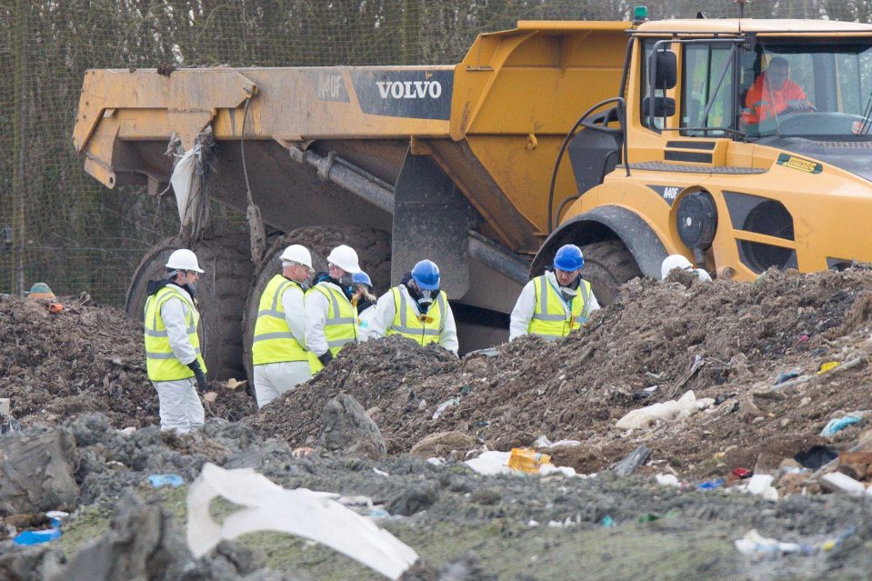 Police are searching a landfill site close to where the serviceman went missing