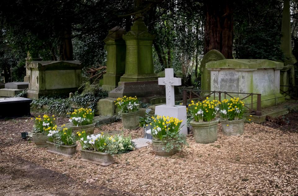  George's family plot has been spruced up ahead of his funeral