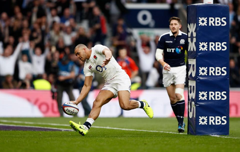 Things got even better for Jonathan Joseph as minutes into the second half he completed his hat-trick of tries