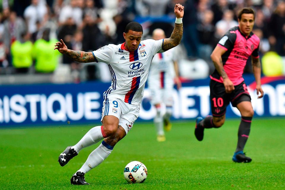  Depay is rebuilding his career at Lyon after his United flop