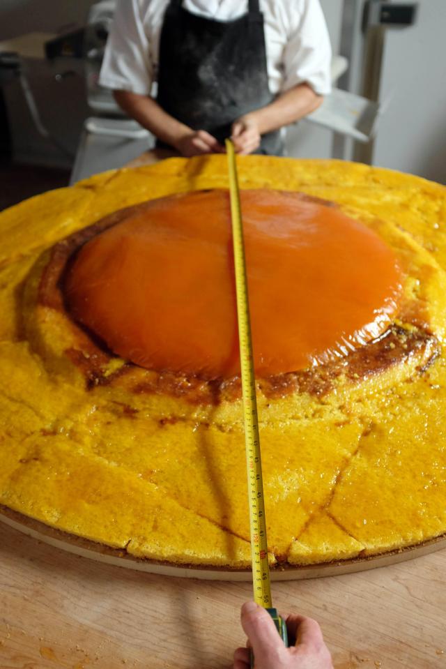  The monster bake measured a whopping four feet in diameter