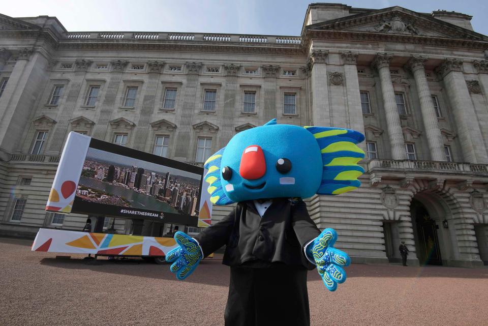  The Games' official mascot Borobi was also on hand to celebrate the day