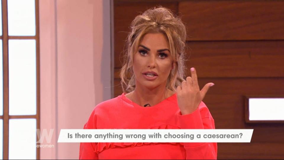  Katie shocked the panellists when she revealed she wants eight kids