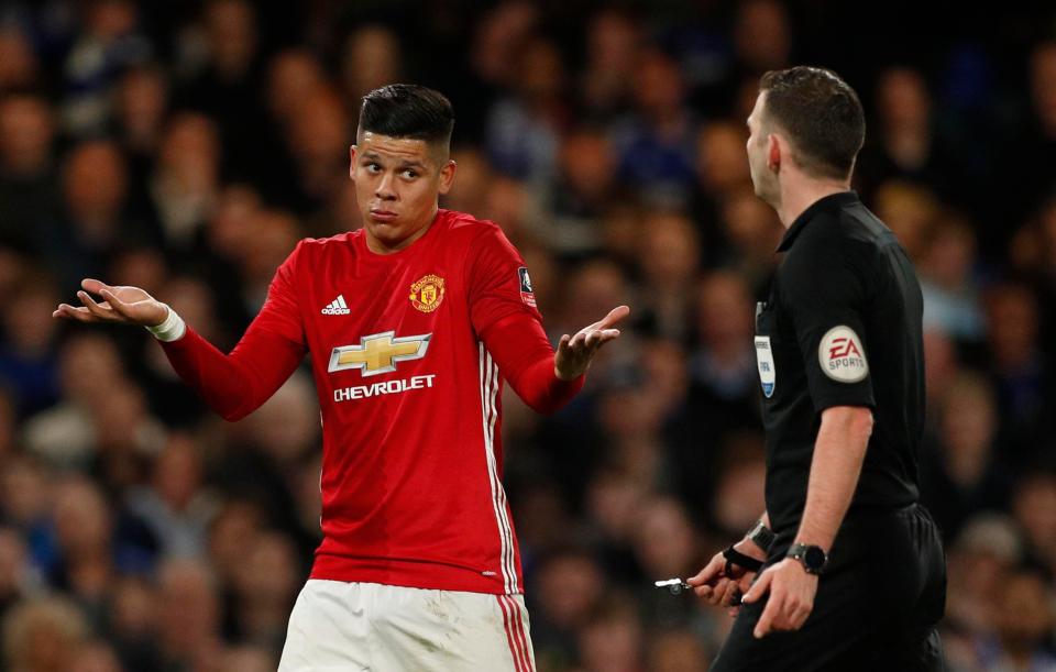  Man United's Marcos Rojo was another alleged to have been caught up in a hack