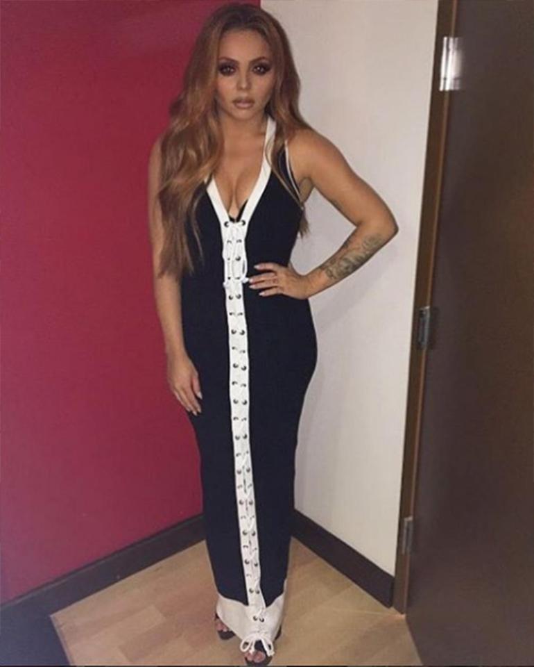  Jesy defiantly posted pictures of her outfit on social media