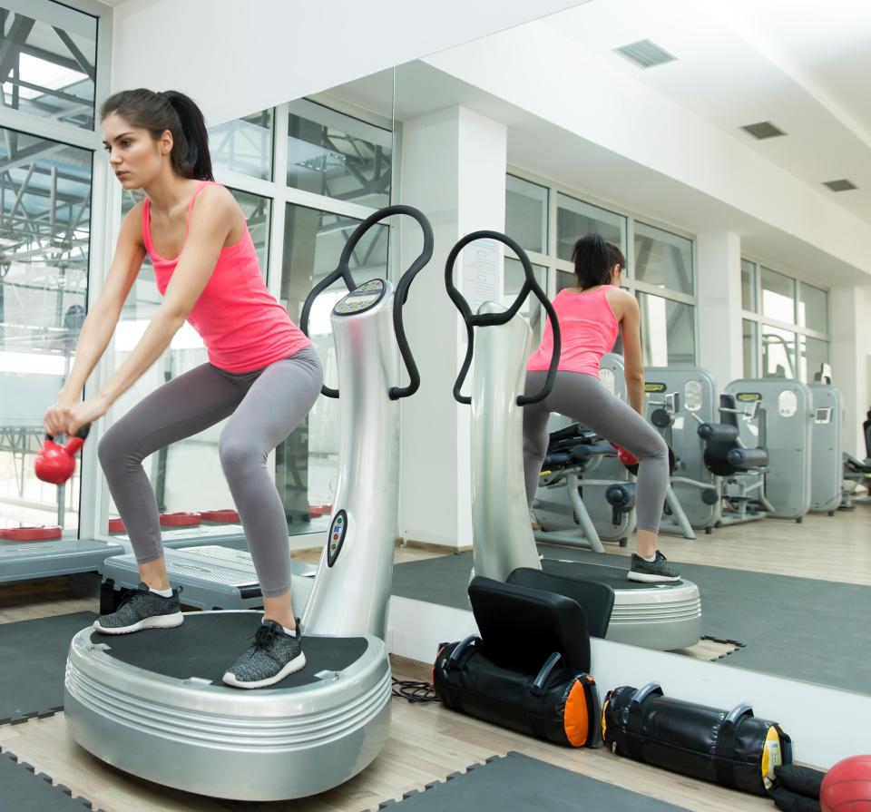  Twenty minutes on a power plate-like vibrating machine is as effective as a 45-minute walk uphill when it comes to losing weight