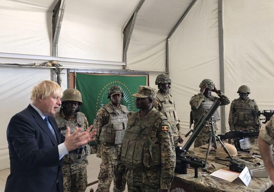 Boris Johnson has made a surprise visit to the country – which is suffering from severe famine