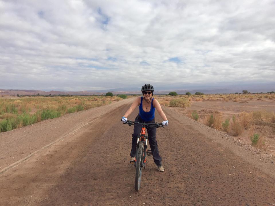  Lisa opted for the bike ride