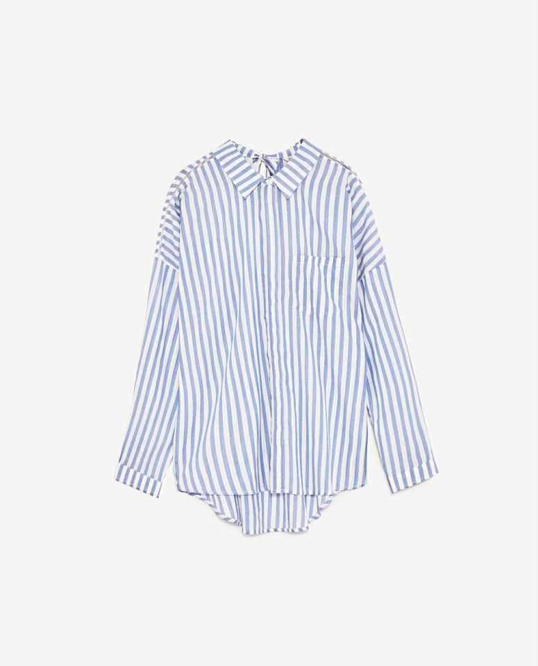  At just £19.99, the oversized striped shirt is an absolute steal