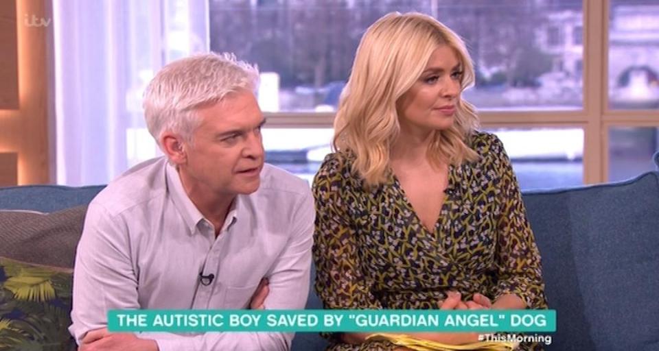  Holly Willoughby and Phillip Schofield asked Joel about his life before and after Caddie