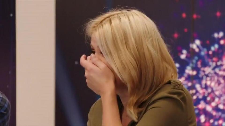  Holly had to cover her mouth at one point to hide her laugh