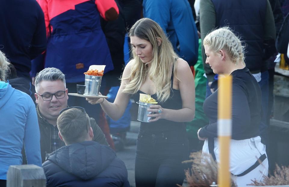  Sophie went back to work waiting on tables as he resumed his royal duties in Paris