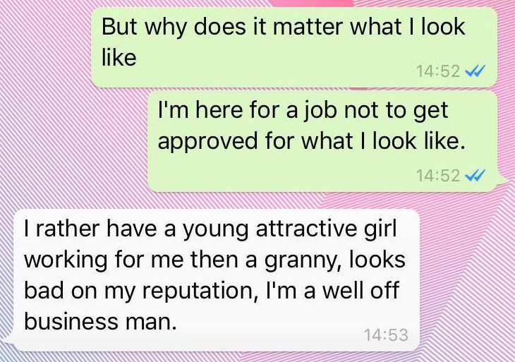  He said he only hired attractive girls because he was a, “well off businessman” with a “reputation”