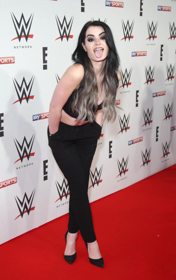  Paige arrives for WWE RAW at 02 Brooklyn Bowl in April 2016