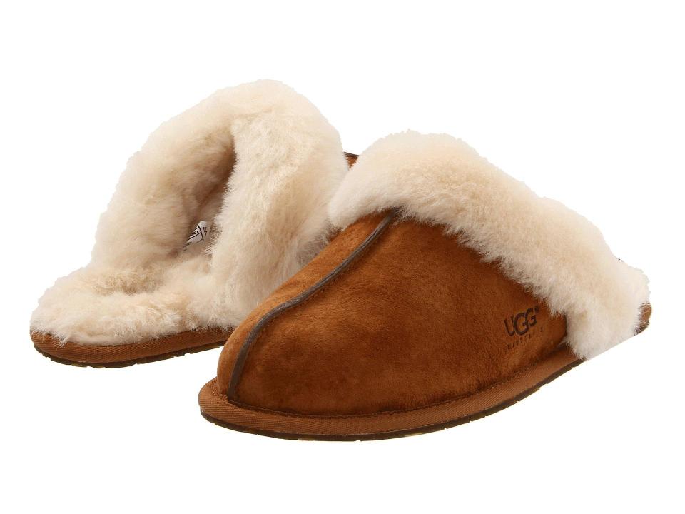  You will be far from comfortable with the £74 cost of the men’s Chestnut Scuff slippers