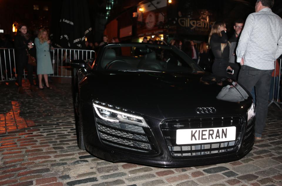  The personalised Audi is a gift for his 30th