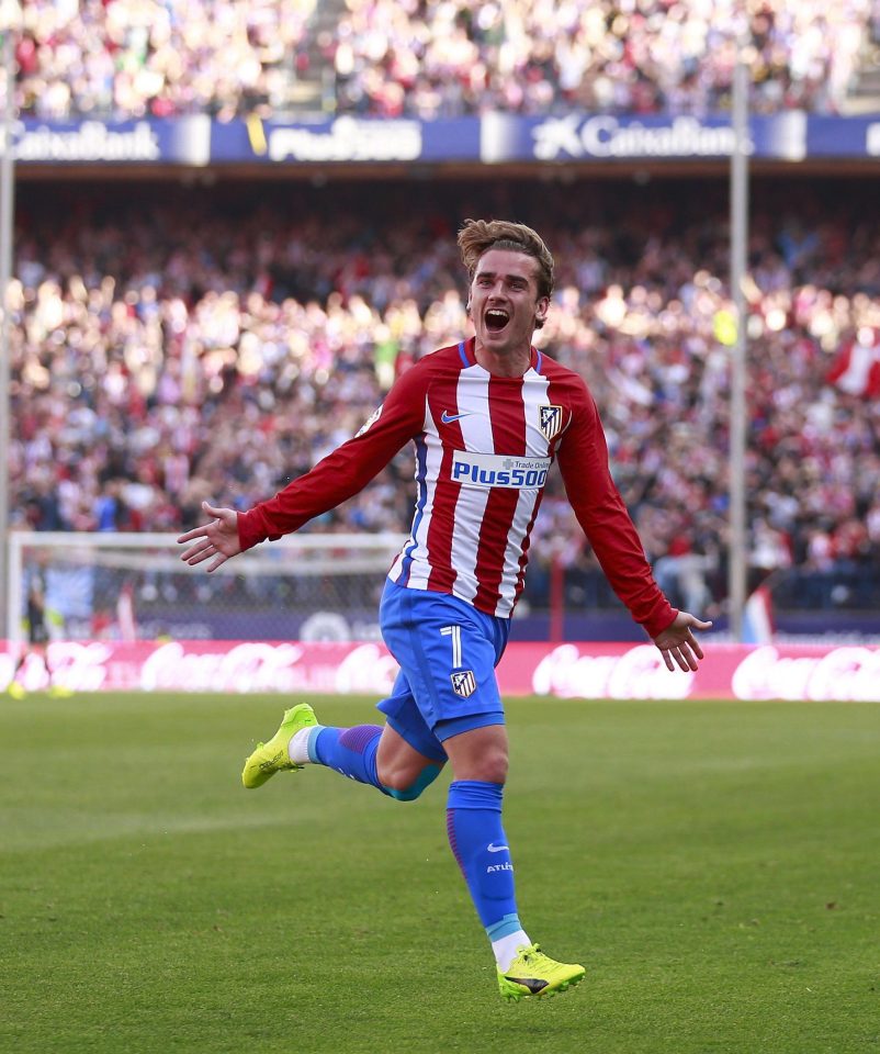  Griezmann is a huge favourite with the fans of La Liga club Atletico Madrid