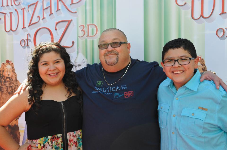  Rico, pictured here with his father Roy and his sister Raini