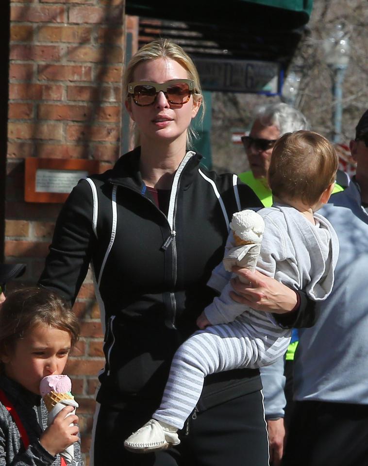  Stylish as ever ... Ivanka sported a pair of chic shades on the outing