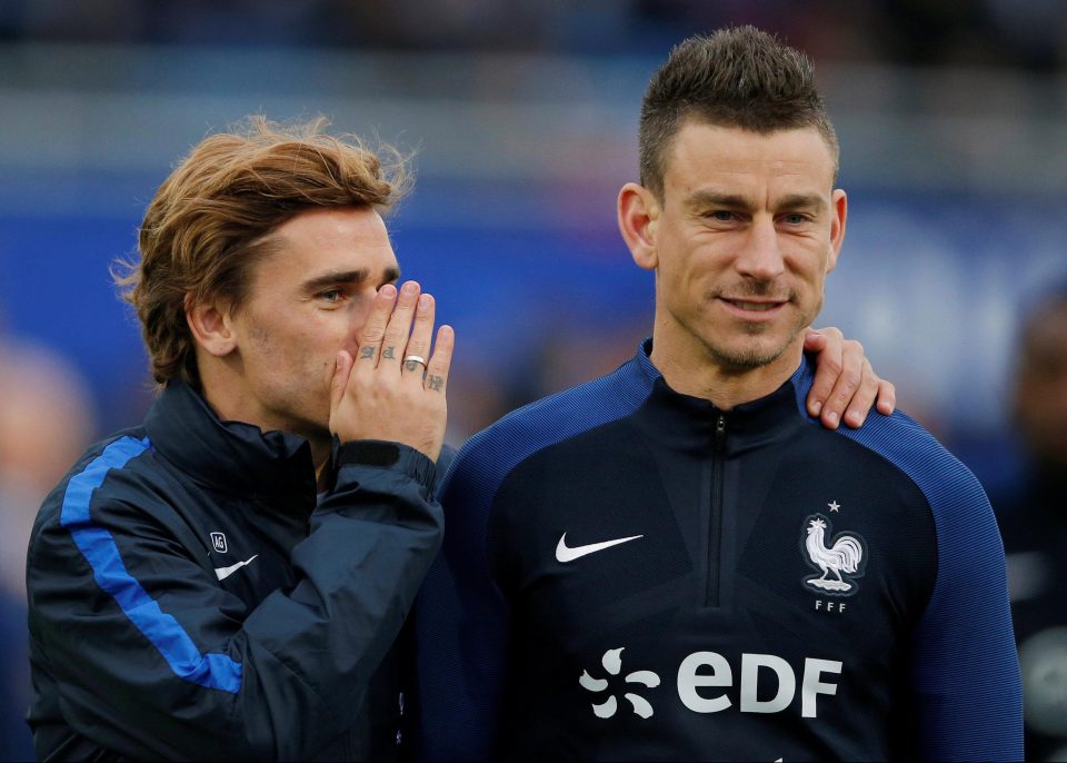  Perhaps Griezmann is revealing his big secret to France team-mate Laurent Koscielny