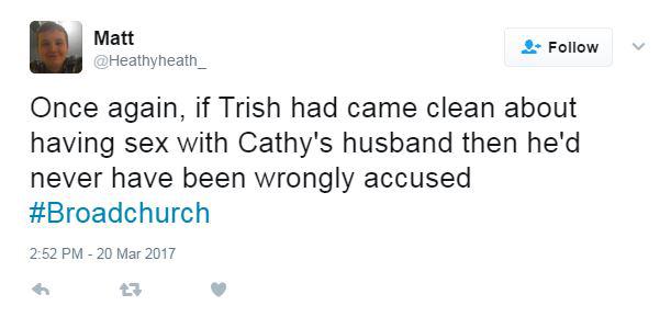  Some viewers felt Trish should have been honest from the start