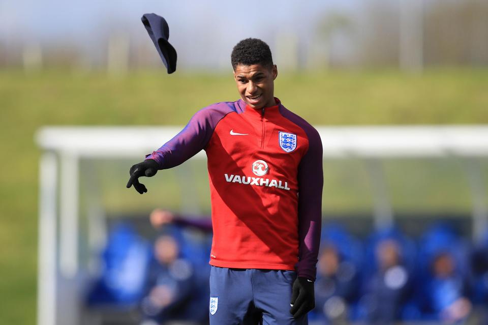 Marcus Rashford is in line to feature against the Germans