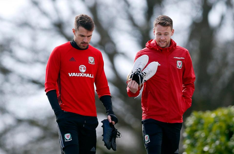  Chris Gunter is Aaron Ramsey's room-mate and was best man at his wedding