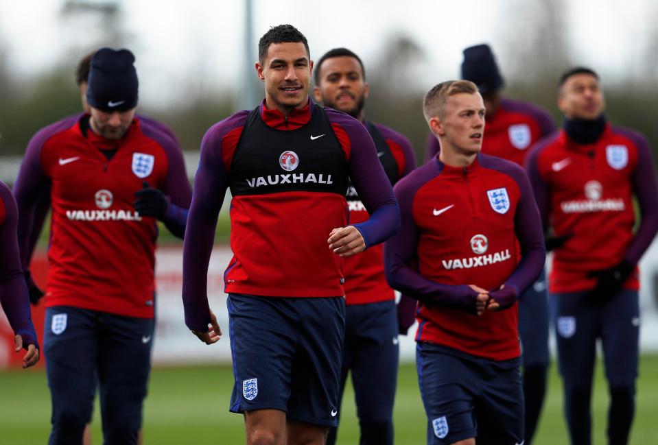 Jake Livermore and James Ward-Prowse were also present at St George's Park