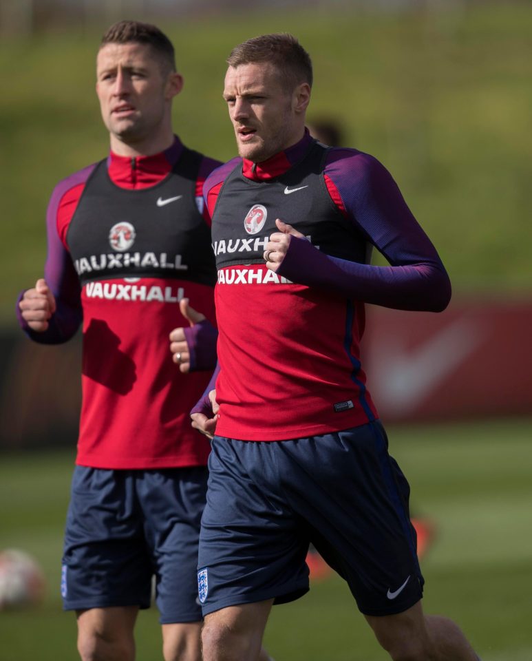 Gary Cahill and Jamie Vardy are in line to start for Gareth Southgate's England in Germany tomorrow