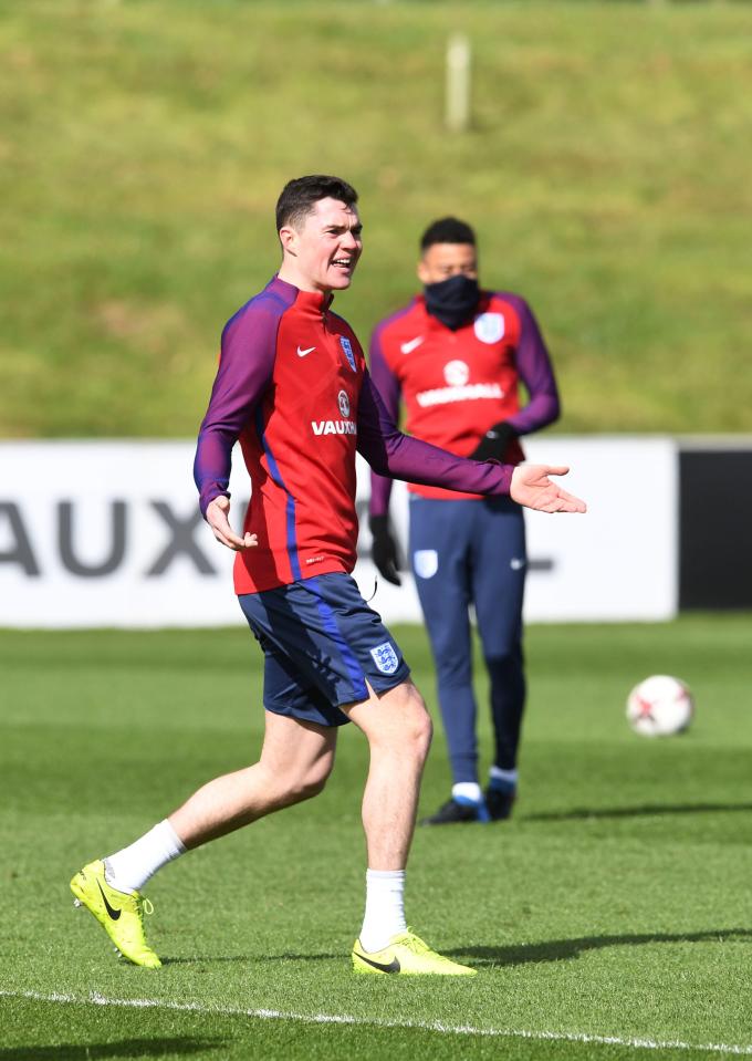 Michael Keane will team up with Chris Smalling and Gary Cahill in defence