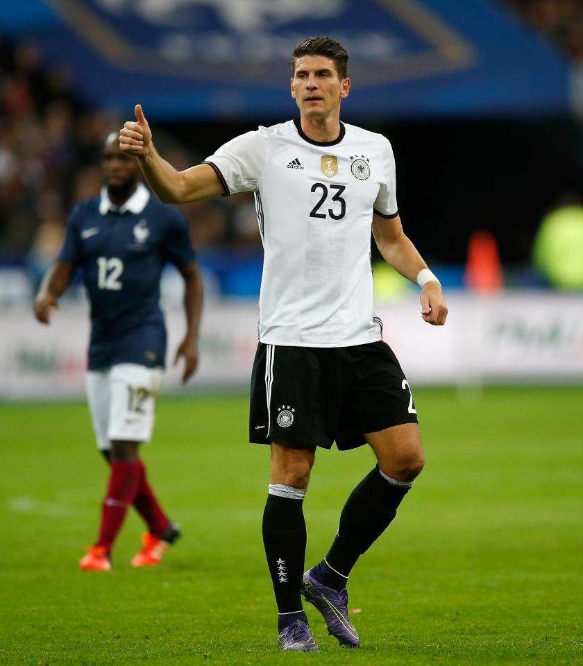 Mario Gomez will not play tomorrow but could be fit to face Azerbaijan on Sunday