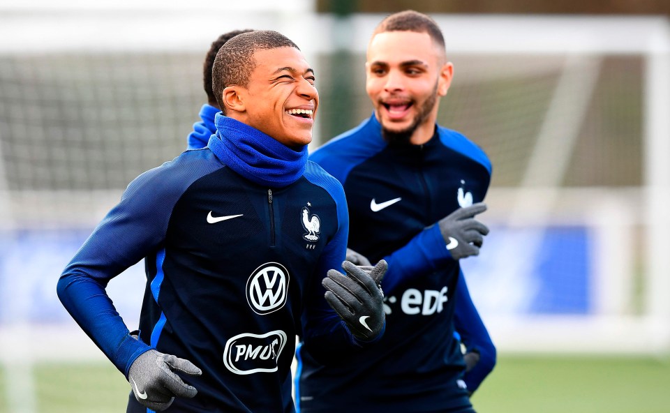 Kylian Mbappe has been in training with the France team ahead of their World Cup qualifier with Luxembourg