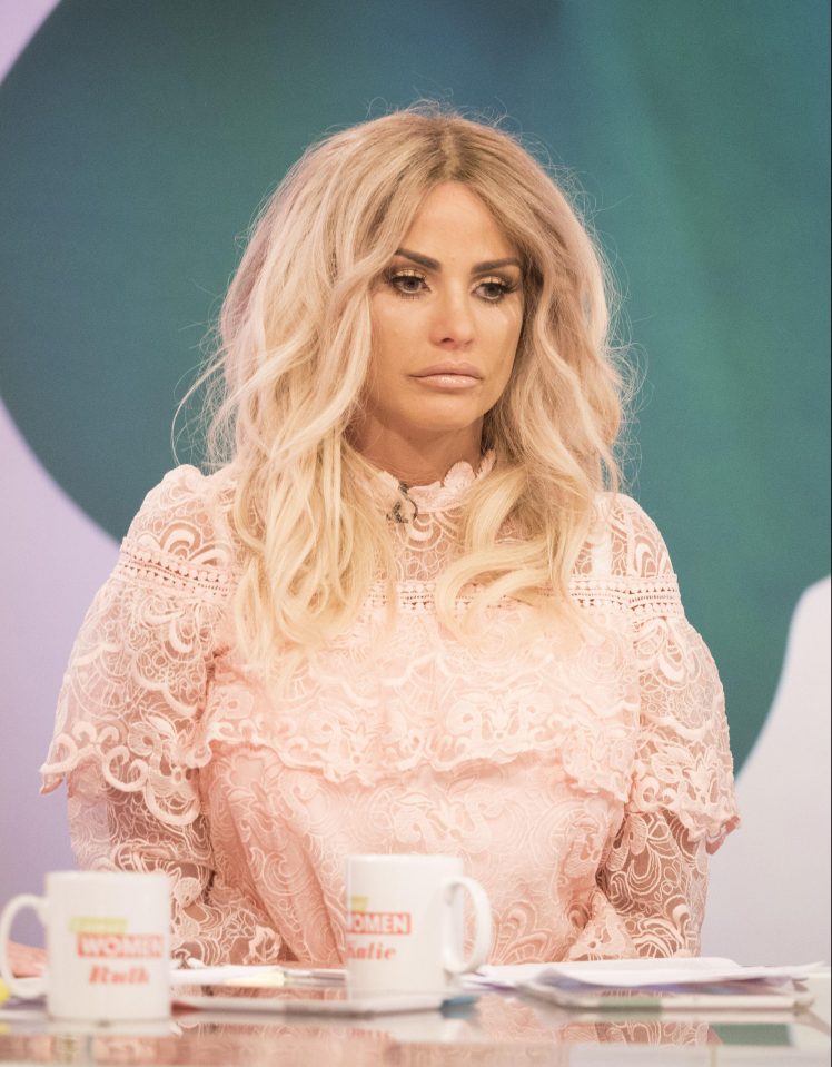  Telly queen . . . Katie Price debates current affairs on Loose Women