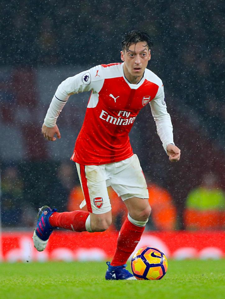 Mesut Ozil missed the game due a hamstring injury