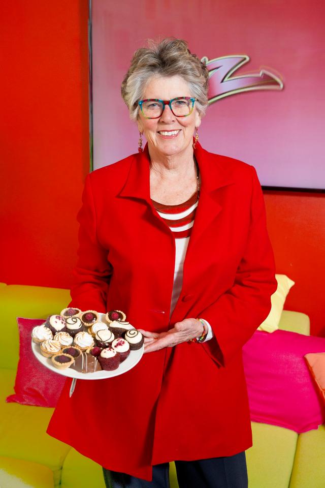  Prue Leith pops into The Sun HQ to share some cakes