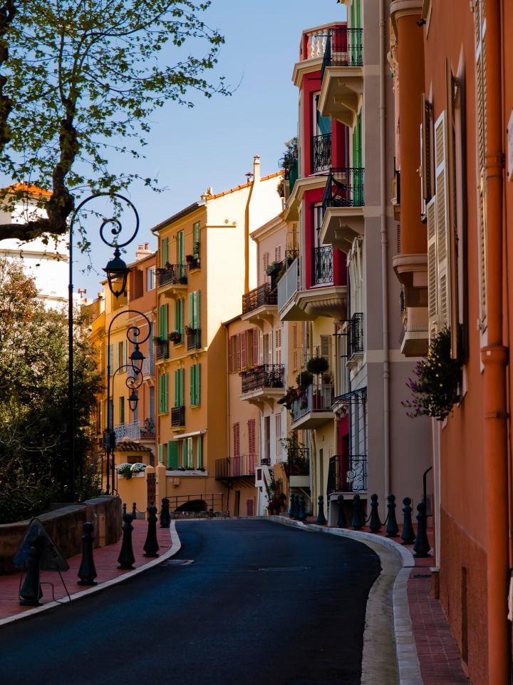  The winding streets in the French Riveria