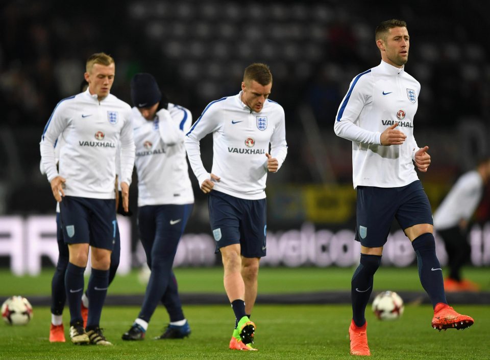 England warm-up in Dortmund ahead of their friendly with Germany