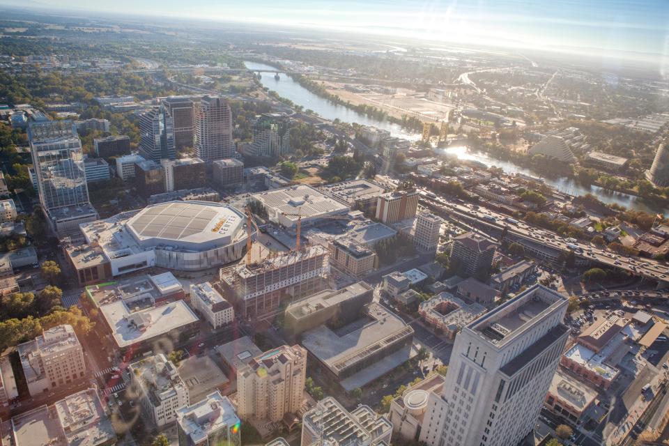 The arena is located in the heart of downtown Sacramento