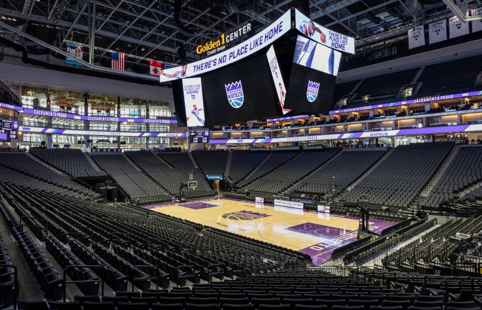 The arena has an intimate but open feel with fans able to see the whole arena and through the sliding doors at one of the building