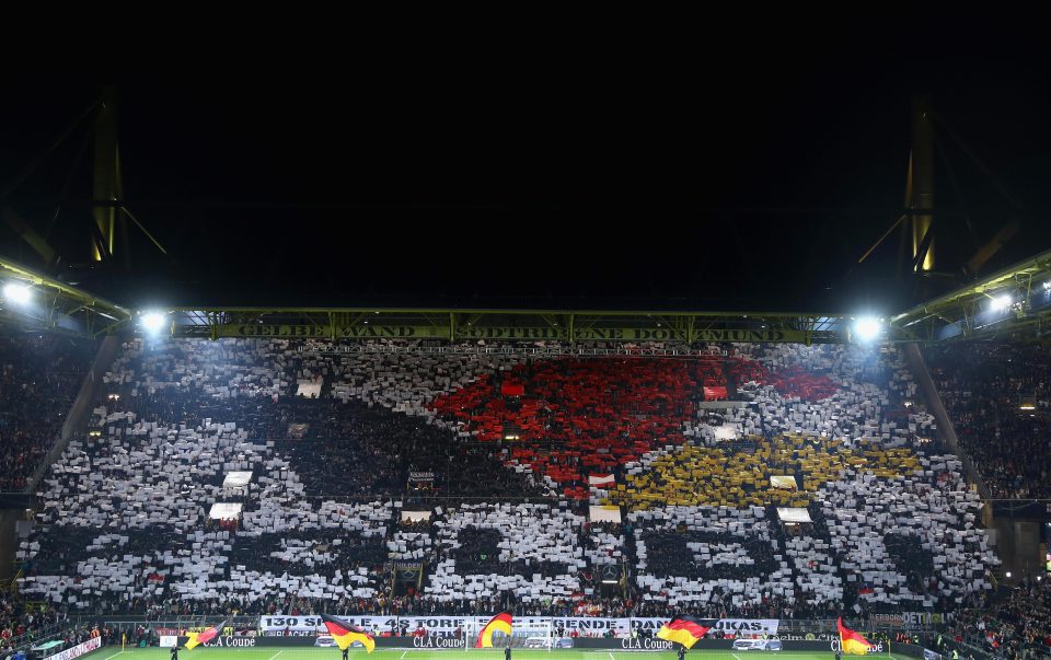 Lukas Podolski was given a huge welcome in Dortmund