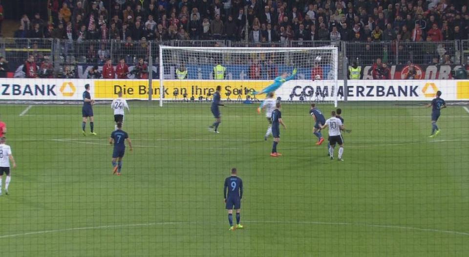 Joe Hart is helpless as Lukas Podolski fires into the top corner for the winner