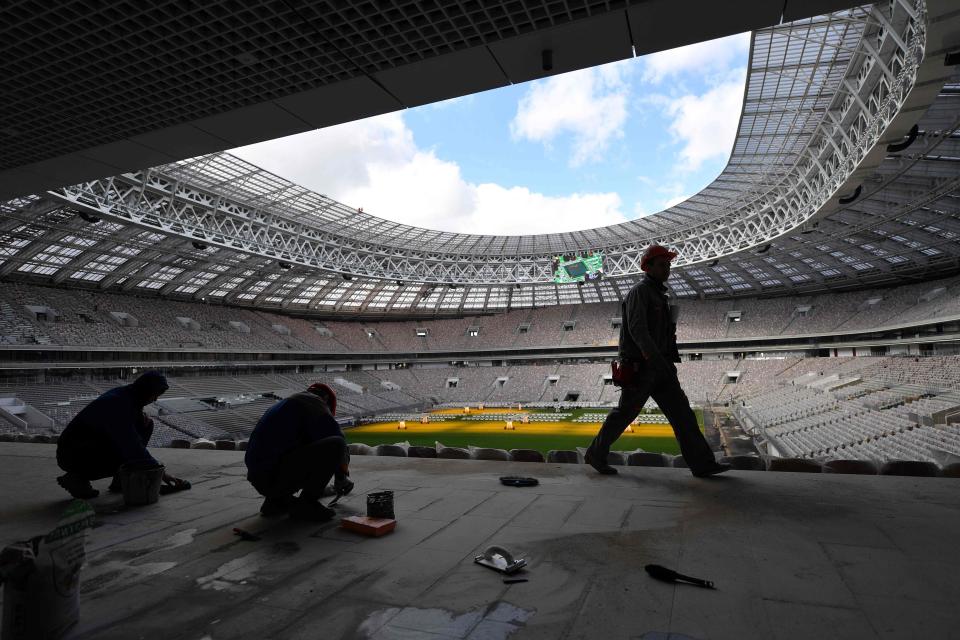 Luznhiki Stadium is still being worked upon as Russia look to have it ready by the World Cup in 2018