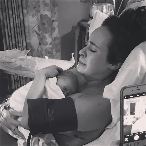  Steph recently posted a picture of herself crying in hospital after giving birth without Jez by her side