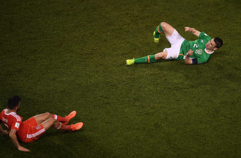 Neil Taylor and Seamus Coleman even glanced at each other as the severity of the Welshman's horror tackle became clear