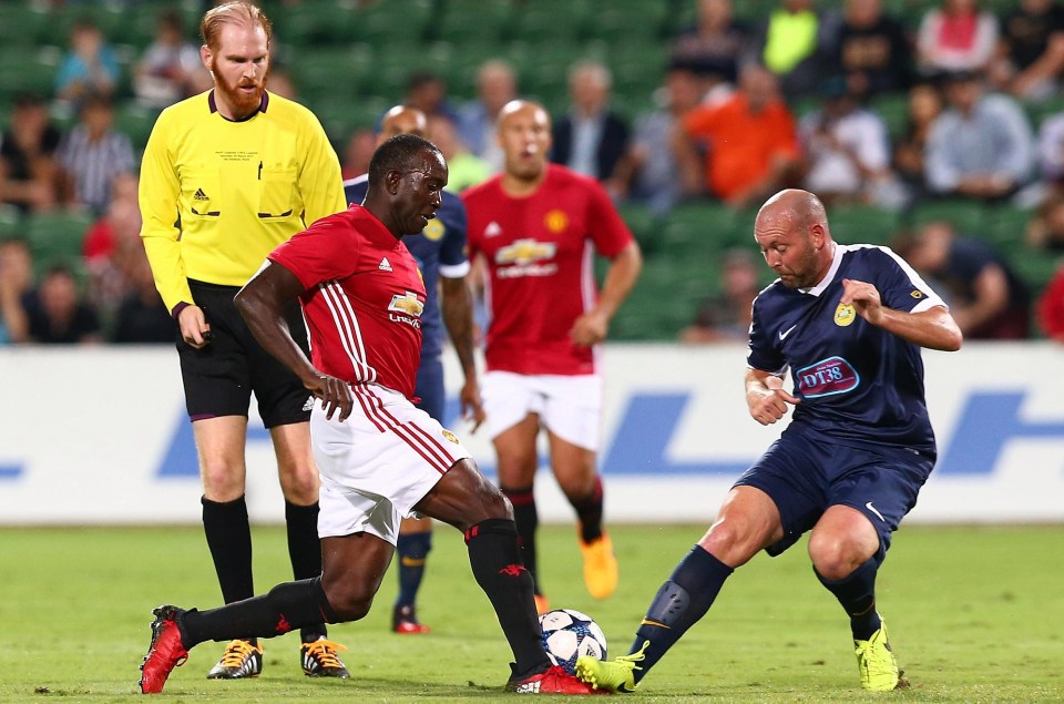 Dwight Yorke had a few sniffs at goal but he couldn’t find the back of the net Down Under