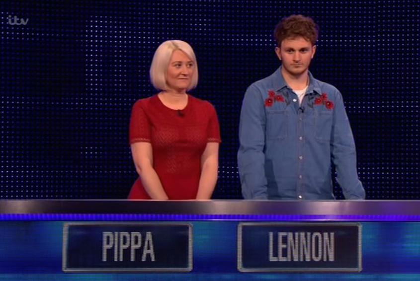 Lennon and Pippa were pipped by the Chaser, Mark Labbett