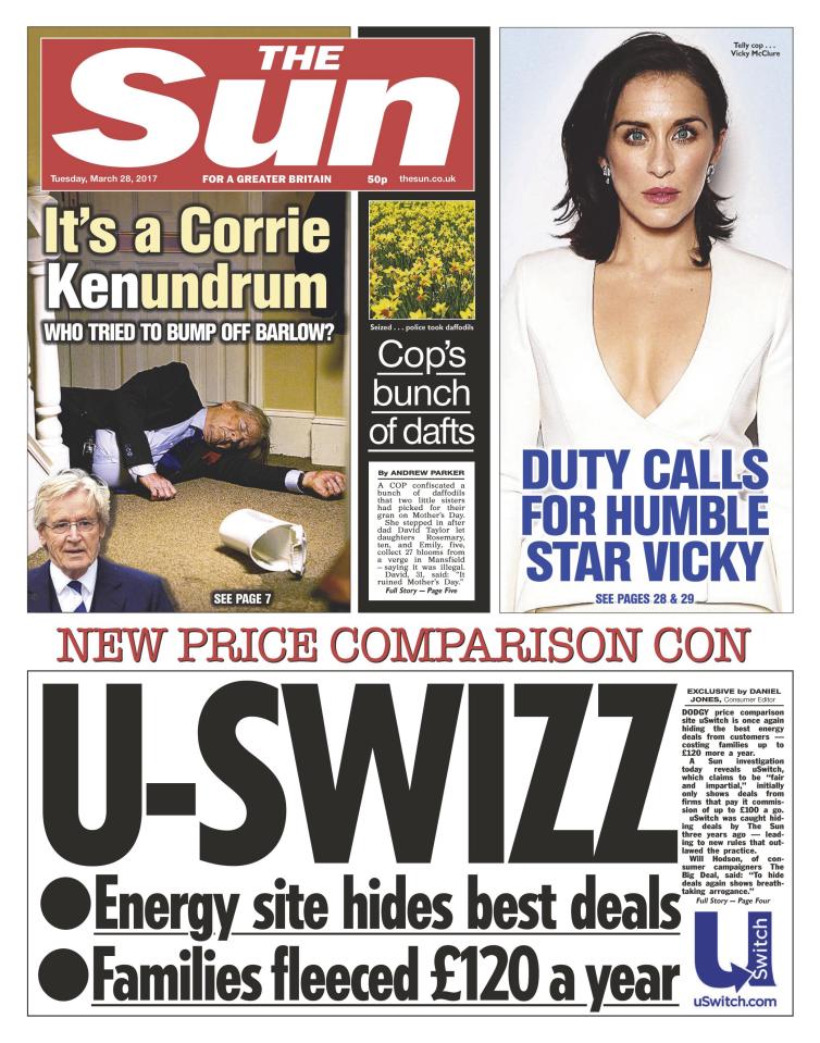  'Concern' . . . Sun story revealing price comparison con