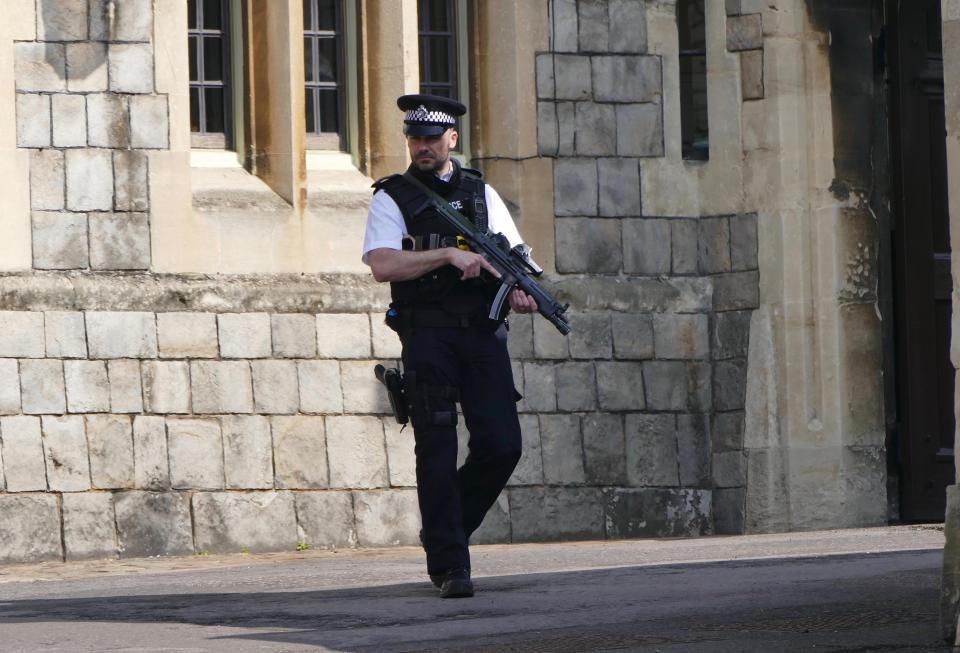  Security at Windsor has been heightened in the wake of the car and knife attack that killed four in the shadow of Big Ben