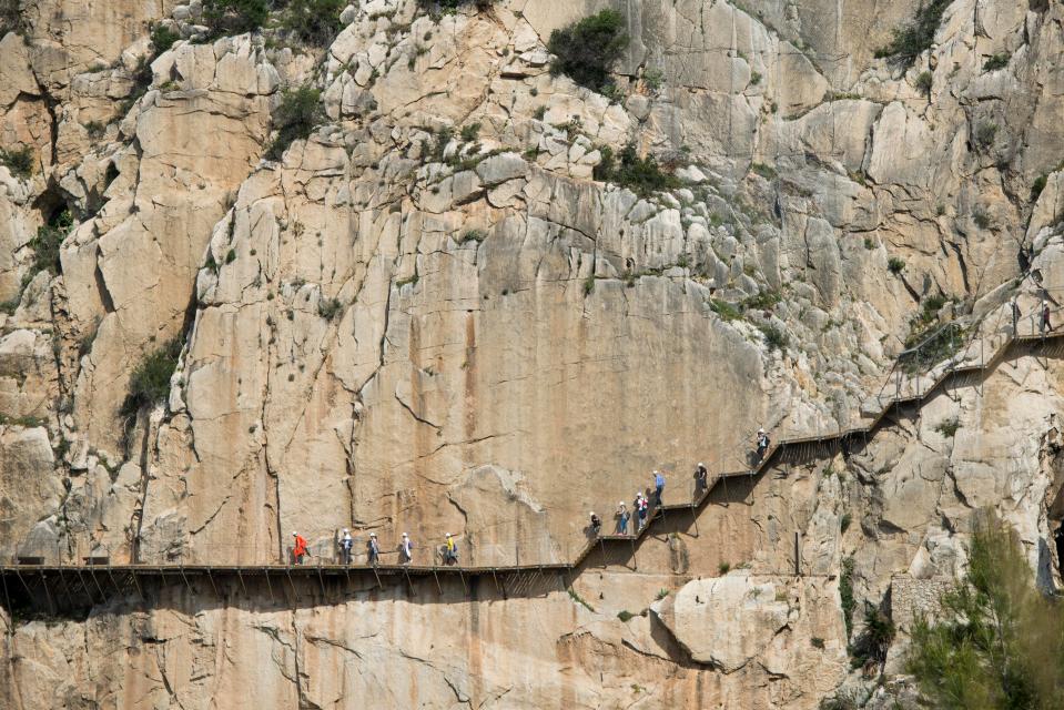 A terrifying walkway around the edge of a cliff in Spain has reopened to visitors for a third season